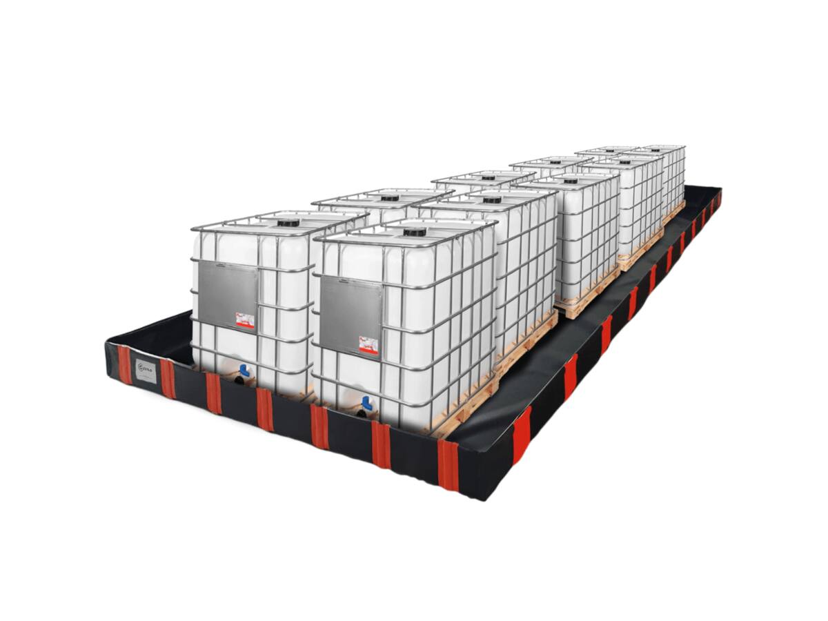 EXFLO flexibele opvangbak voor tien IBC's