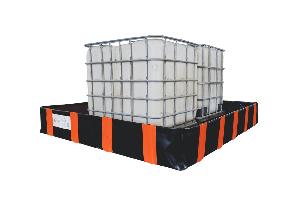 EXFLO flexibele opvangbak met twee IBC's