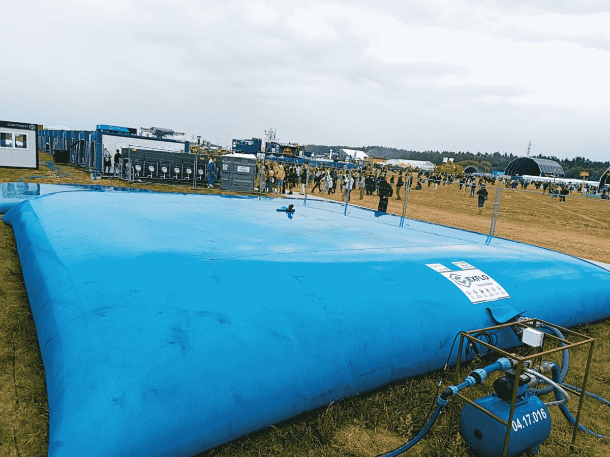 EXFLO drinkwatertank op locatie