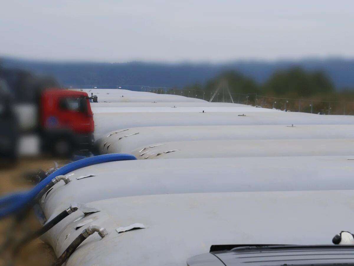 EXFLO afvalwatertank op locatie